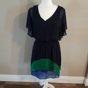 ENFOCUS Studio Flowy Dress Blue Green